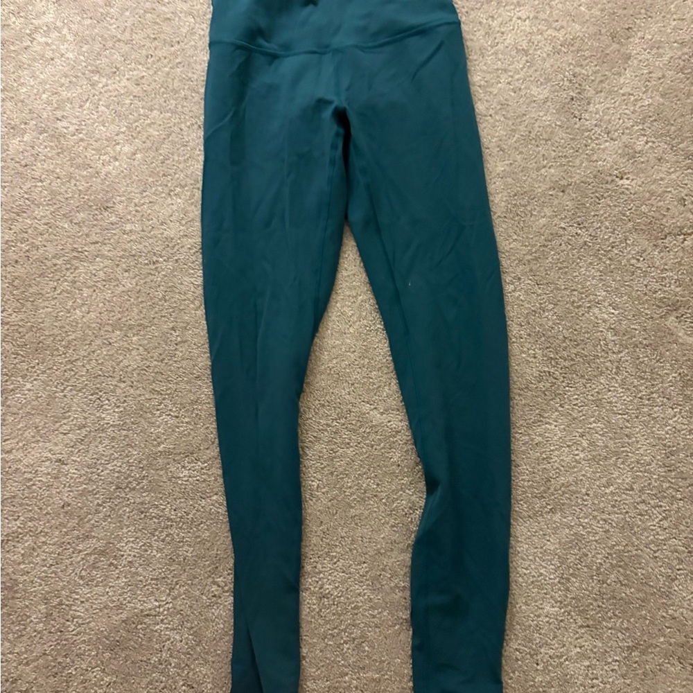 lululemon athletica Teal Green High-Rise Leggings